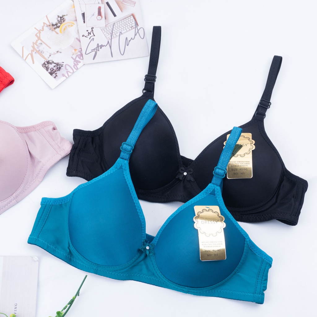 IL - BH WANITA MEREK DRESSY BUSA TANPA KAWAT BRA DEWASA GOOD QUALITY DAN PREMIUM MOTIF POLOS REAL PIC AA889