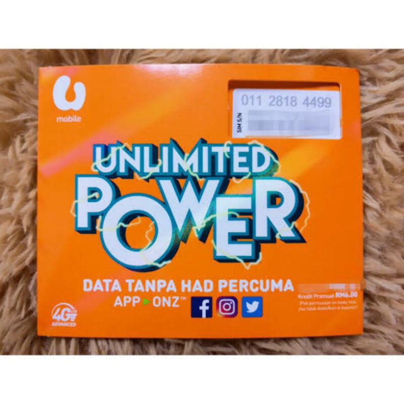 Simcard U-Mobile + RM5