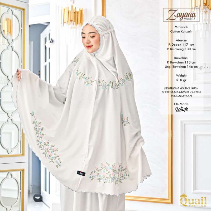 Mukena Bordir Quail Model ZAYANA