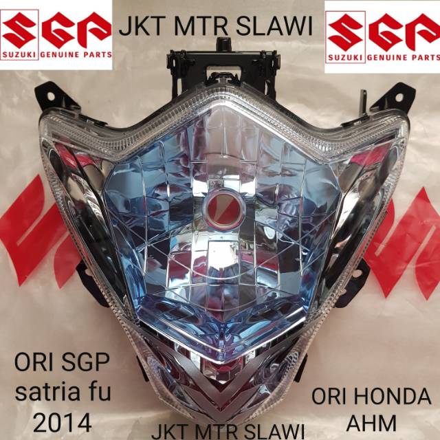 Reflektor lampu depan satria fu 2014 ori sgp suzuki