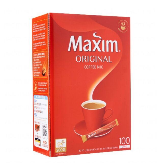 

(BISA COD) Maxim Coffee Korea Isi 100 Rasa Ori /Mocha Gold / White Gold (per Box) - Original