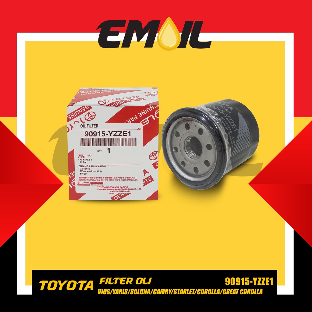 FILTER OLI / SARINGAN OLI / OIL FILTER VIOS YARIS SOLUNA CAMRY STARLET COROLLA GREAT COROLLA yzze1