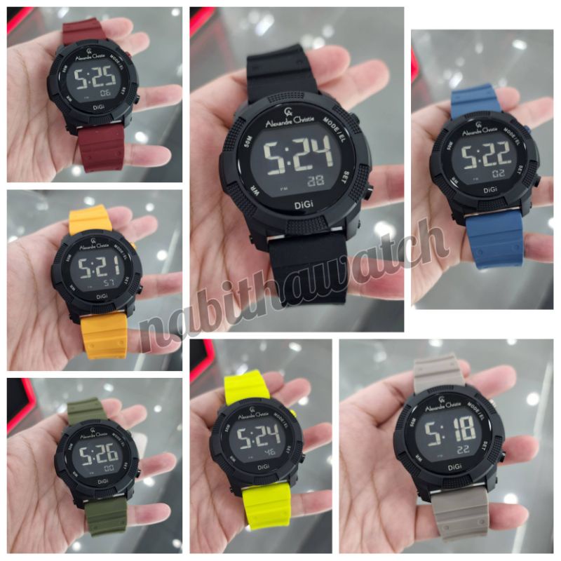 Jam Tangan Pria Alexandre Christie Digi AC9367 New 9367 Original Garansi Resmi