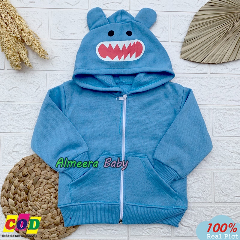 Jaket Bayi Karakter Hoodye Usia 3-12 Bulan Almeera Baby and Kids