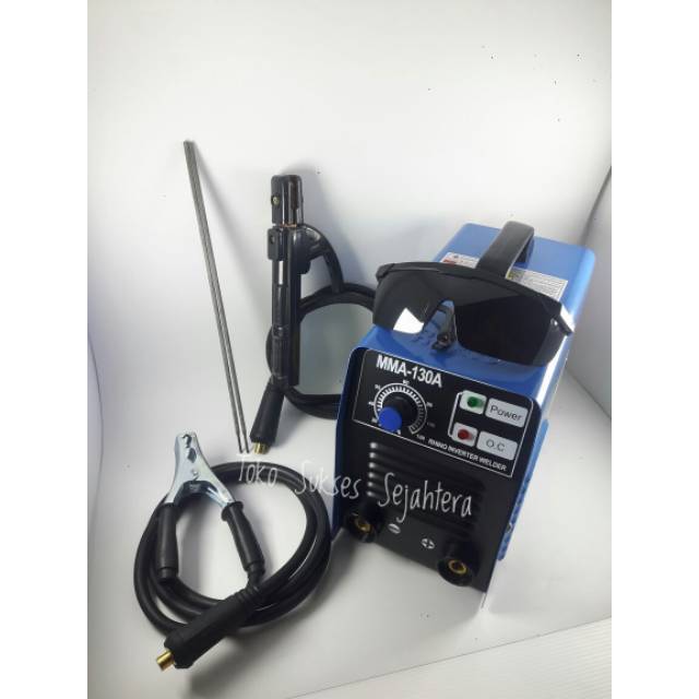 mesin las trafo inverter mma 130 A rhino