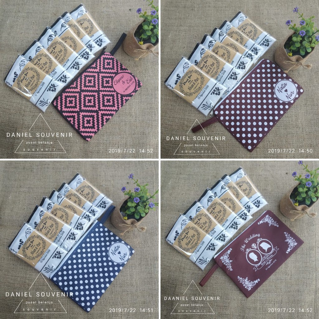 

Souvenir Pouch Murah Spunbond Custom Standing Promo Murah Anti Mainstream Shabby Vintage Handmade