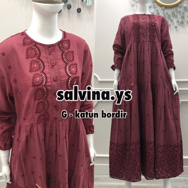 GAMIS SALVINA BORDIR KATUN /SALVINA.Ys