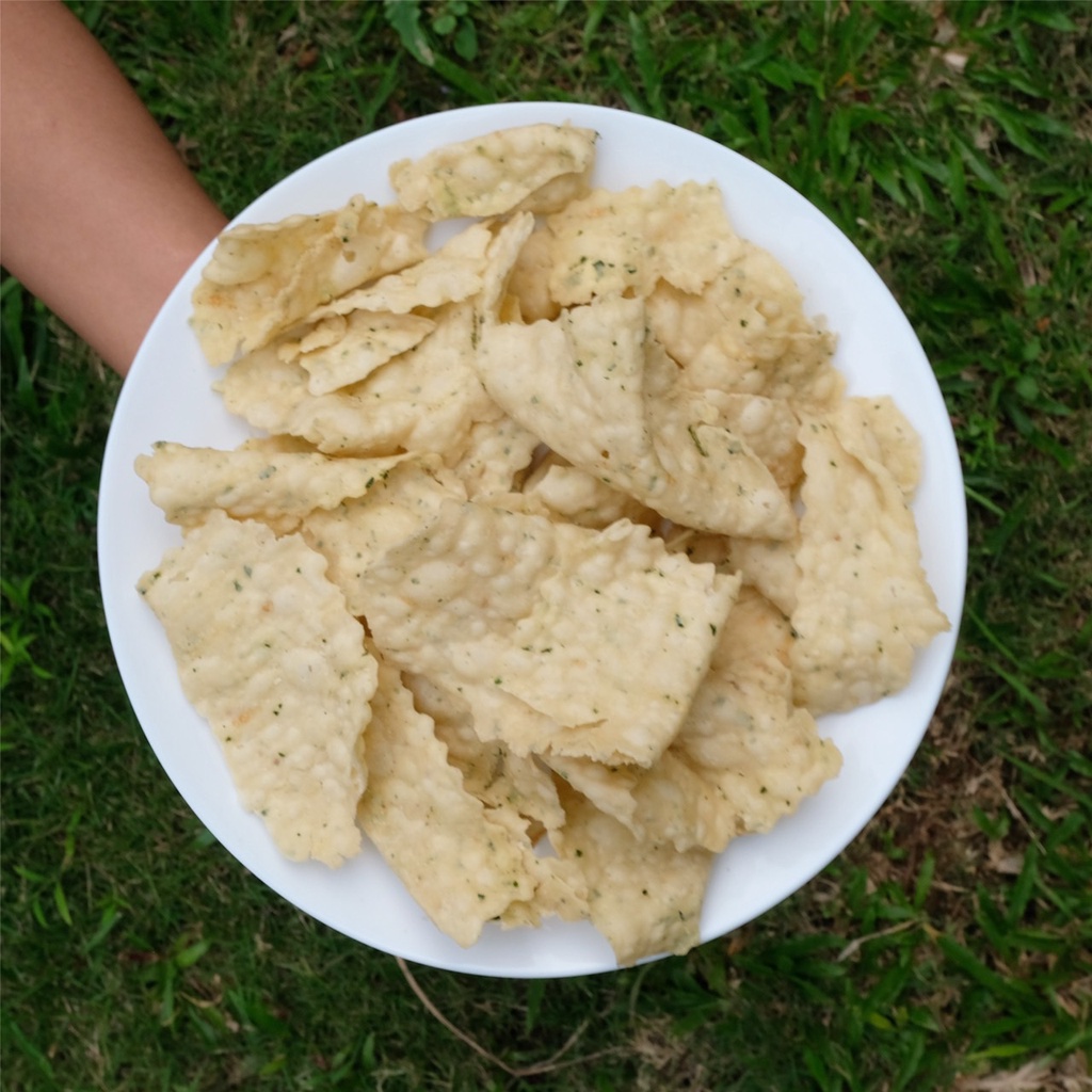 

KERIPIK BAWANG DAUN JERUK SNEK BAWANG OLEH-OLEH KERIPIK PANGSIT SNACK CEMILAN
