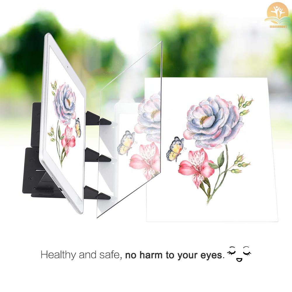 M^M COD Optical Drawing Tracing Board Portable Sketching Painting Tool Animation Copy Pad No Overlap Shadow Mirror Image Reflection Projector Zero-based Toy for Children Students Adults Artists Beginners