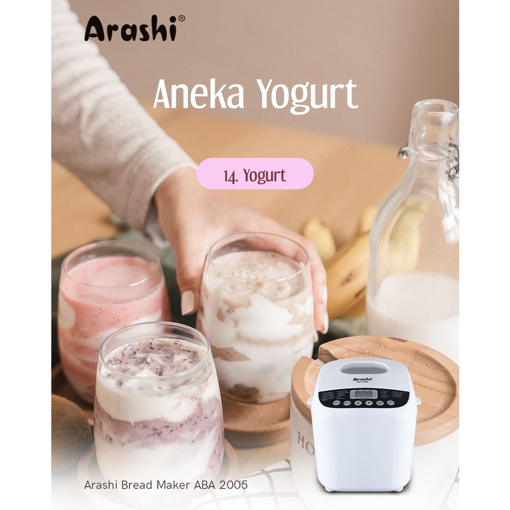 Arashi Digital Bread Maker Electric - Alat Mesin Pembuat Roti Otomatis ABA 2005 Listrik