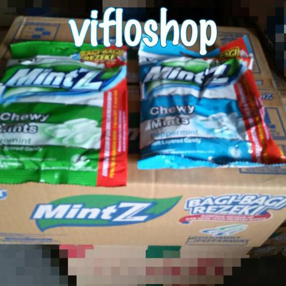 

12.12 sale Permen Mintz (Chewy Mintz) Peppermint & doublemint Kemasan 125 gram