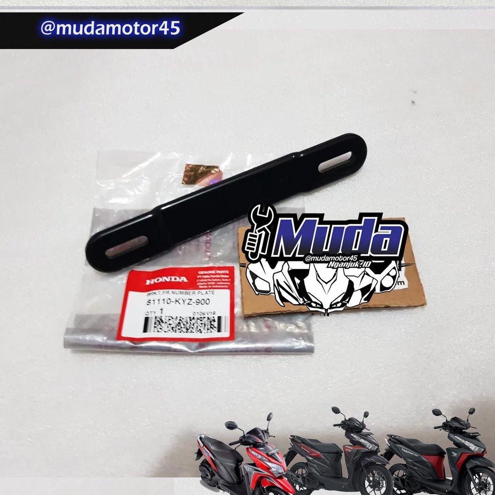BRACKET FRONT NUMBER PLATE 81110-KYZ-900 DUDUKAN PANGKON PLAT NOMOR