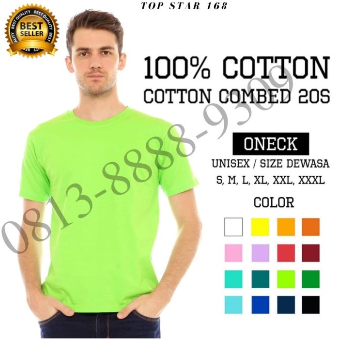 TERLARIS Kaus Oblong Pria / Kaos Polos Pendek / kaos oblong pria jumbo / Kaos