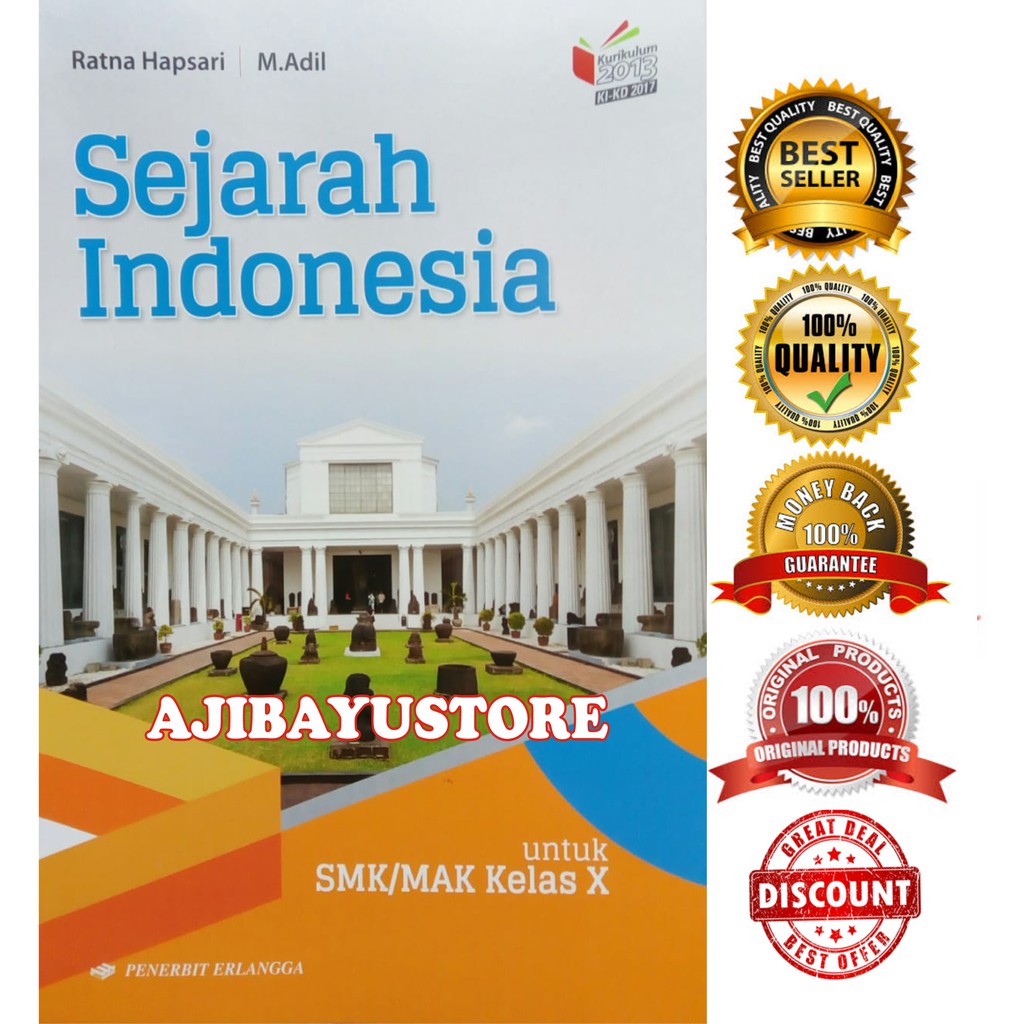Buku Sejarah Indonesia Untuk Smk Mak Kelas X 10 Ratna Hapsari Erlanggal Shopee Indonesia