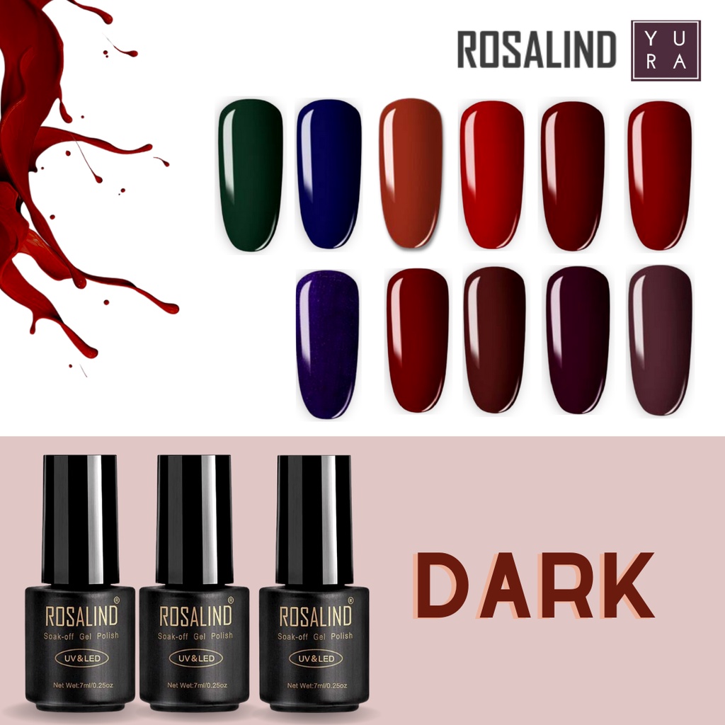 Rosalind Kutek Gel Polish UV LED Dark Color Series