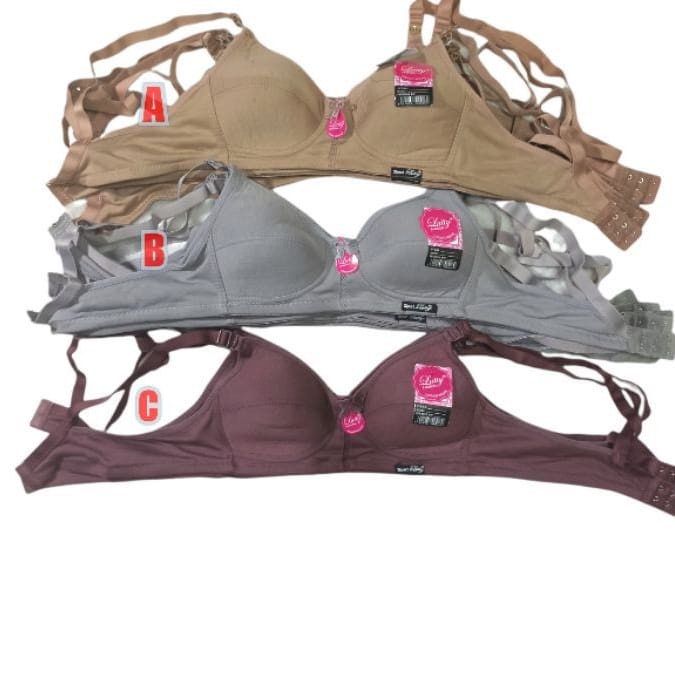 Bra Lutty Tanpa Kawat Kait 2 Dan 3 | Size 40 / 42
