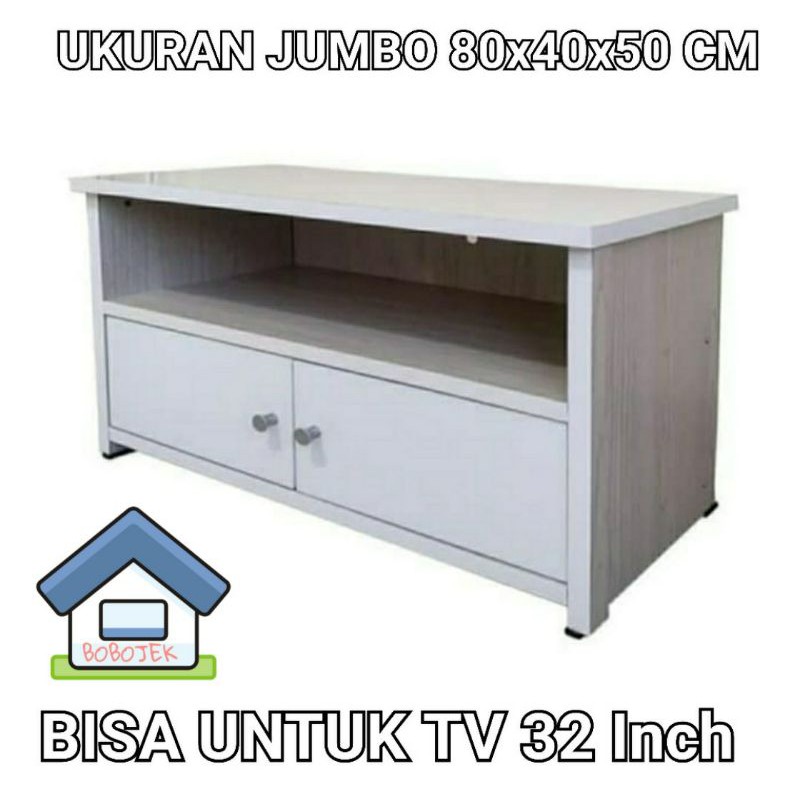  MEJA  TV JUMBO UK 80X40X50 CM MINIMALIS  MURAH Shopee  