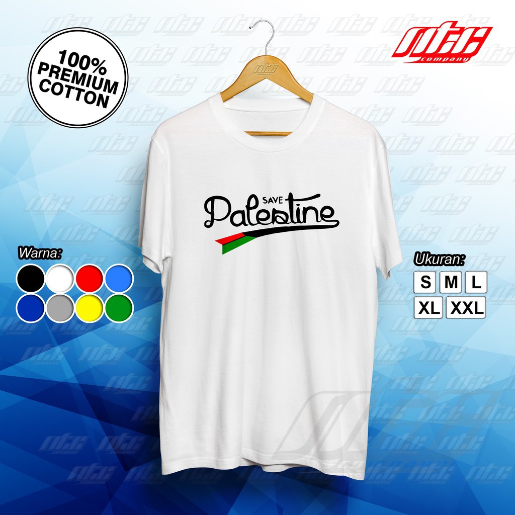 Kaos / T-shirt / Baju Save Palestine Original Diskon Murah  -MITRA