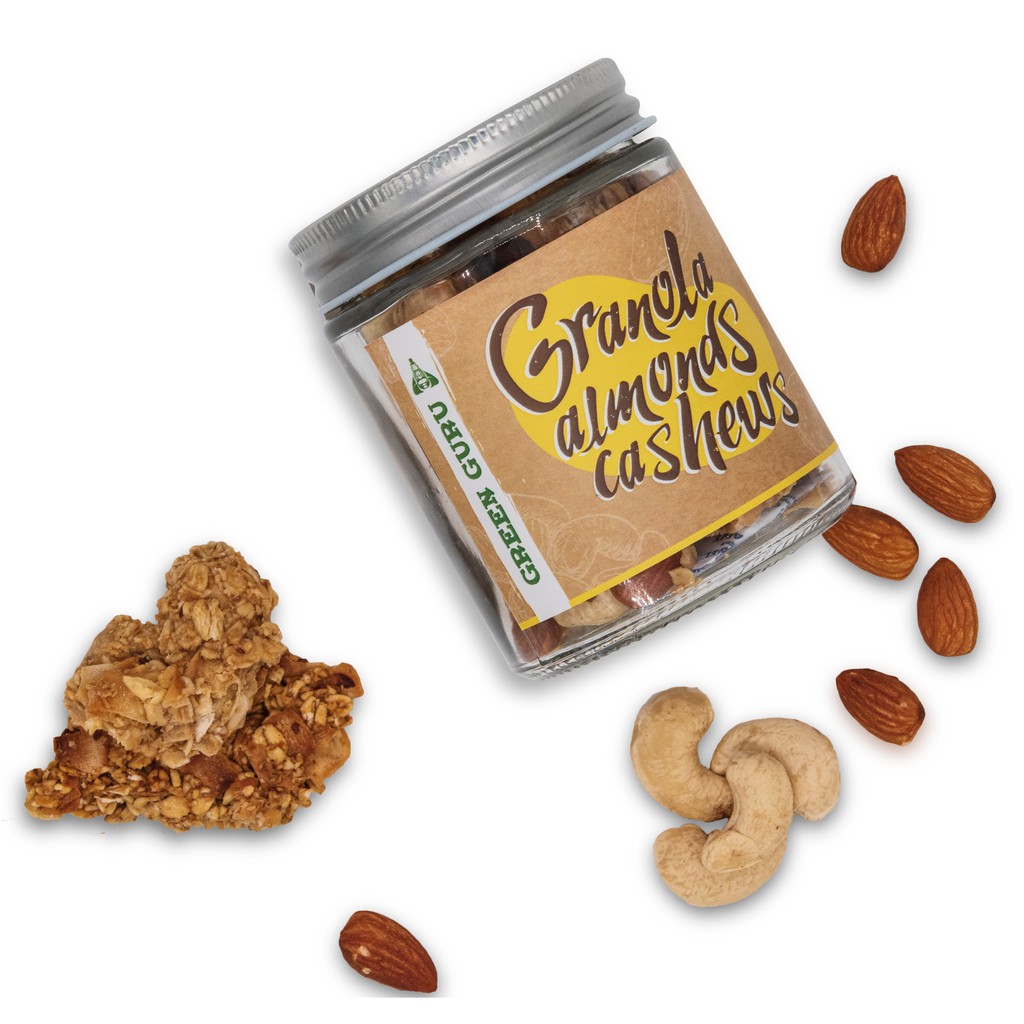 

Mixed Nuts – Granola Almond Cashew 110Gr (Glass Jar)