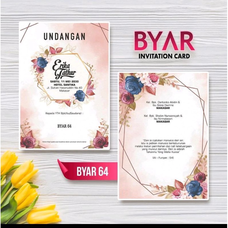 

Undangan + Cetak Blanko Byar#3