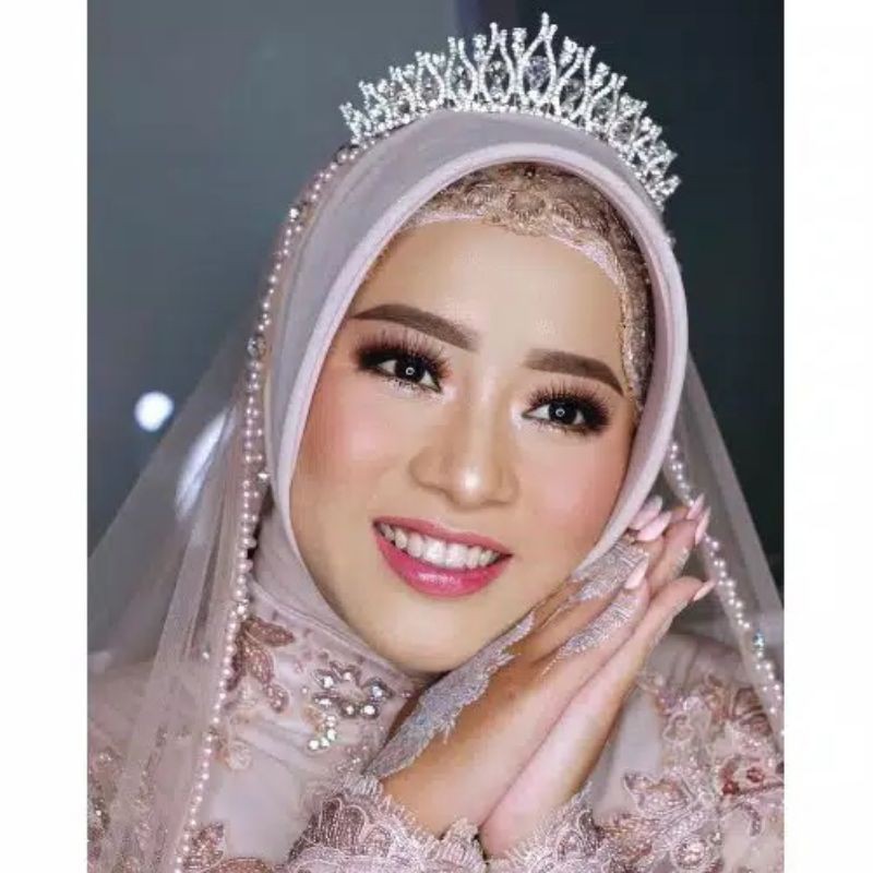 SLAYER   PENGANTIN MUTIARA/VEIL KERUDUNG /SALEYER TULE MUTIARA BARU/PERLENGKAPAN PESTA