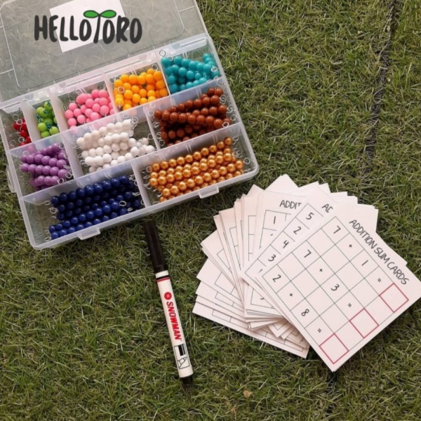

Montessori Decanomial Colorful Beads - sumcard saja Diskon