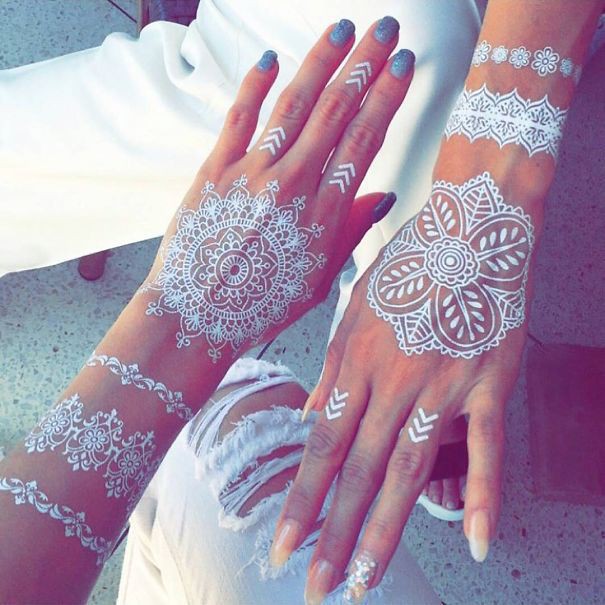 Tattoo white henna tatoo henna temporer Beauty Pengantin