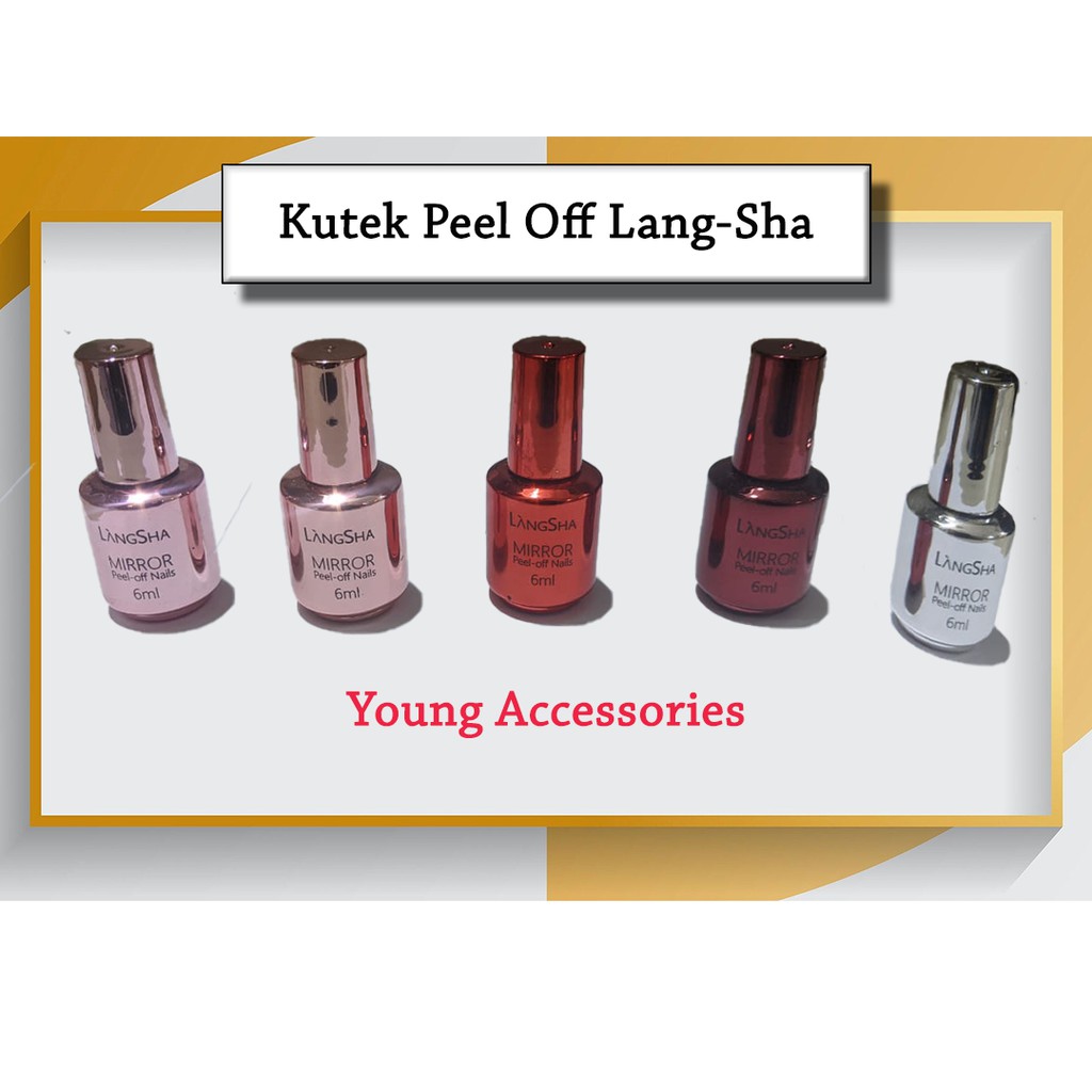 [Harga per PCS] Kutek Peel-Off Lang-Sha Halal/ Kutek Muslimah/ Kutek Halal