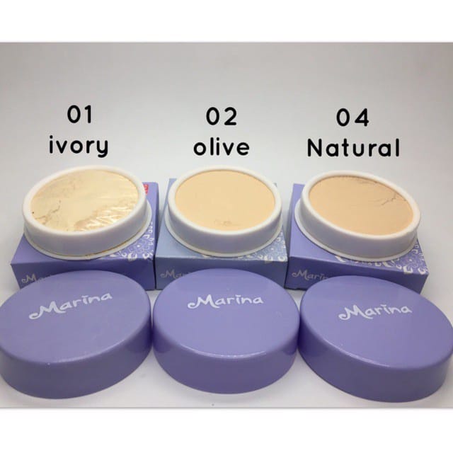 ✿ELYSABETHME✿ Marina lose powder bedak tabur  loose lembut anti wajah berminyak natural