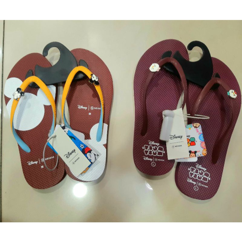 NEVADA x DISNEY SENDAL JEPIT MICKEY MOUSE SANDAL JEPIT DISNEY TSUM TSUM SENDAL JEPIT RUMAHAN SANDAL 