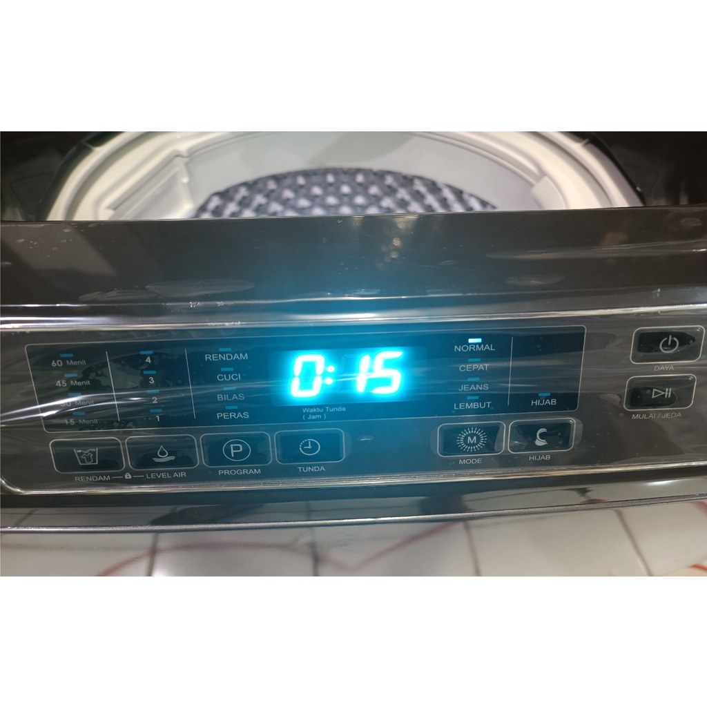 Mesin Cuci Polytron 8 kg 1 tabung PAW8028 PAW 8028 Grey / pink Zero Matic Laguna