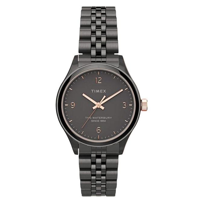 Jam Tangan Wanita Timex The Waterbury TW2T74900 Gunmetal Dial Gunmeta barang ada