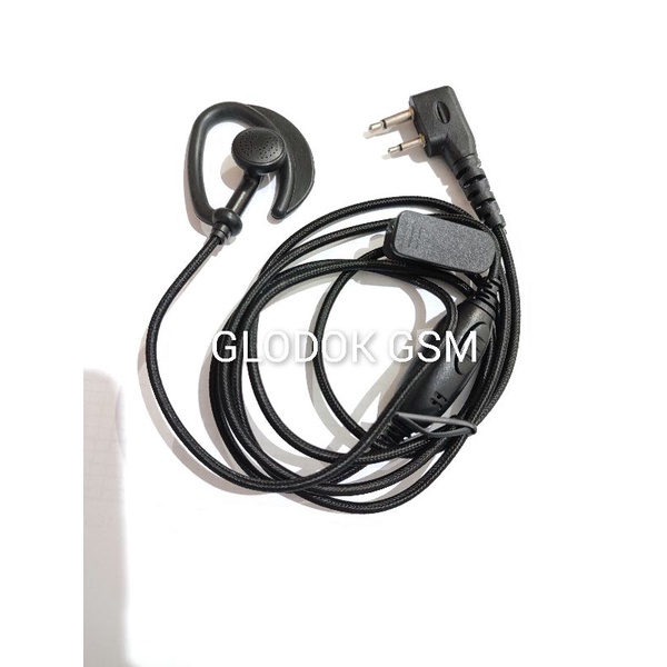 HEADSET HANDFREE NYLON ATAU TALI SEPATU UTK HT ICOM ALINCO COLOK SAMPING