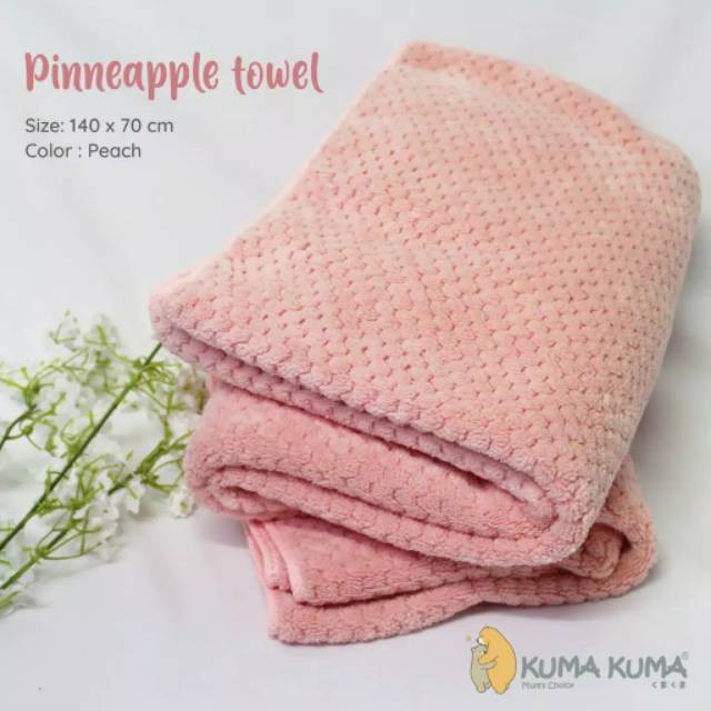 Handuk Kuma Kuma Pineapple / Handuk Bayi Premium 140x70cm