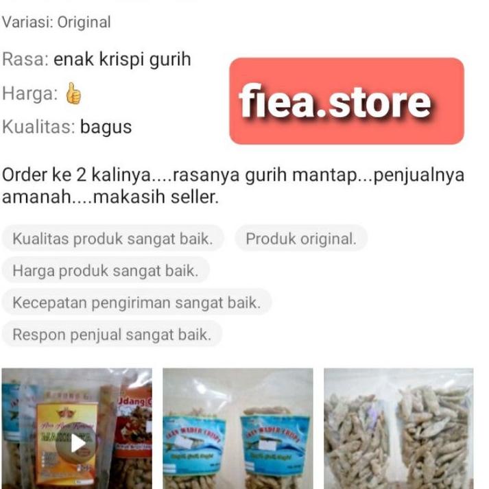 

Khusus Wader Crispy 100 gram/Keripik Ikan Wader terlaris |Stock terbaru!!!|Termurah|Diskon Besar!!!!!