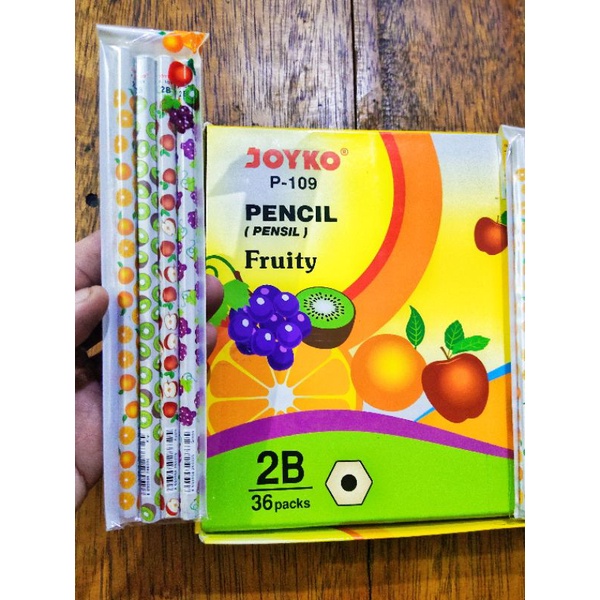 

Pensil 2B Joyko Fruity P-109 (isi 4 pcs)