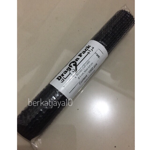 

T20R Cake Cases 50 Mm Cup Cake Case Untuk Nastar Warna Hitam Glassine Paper Ht501Gr