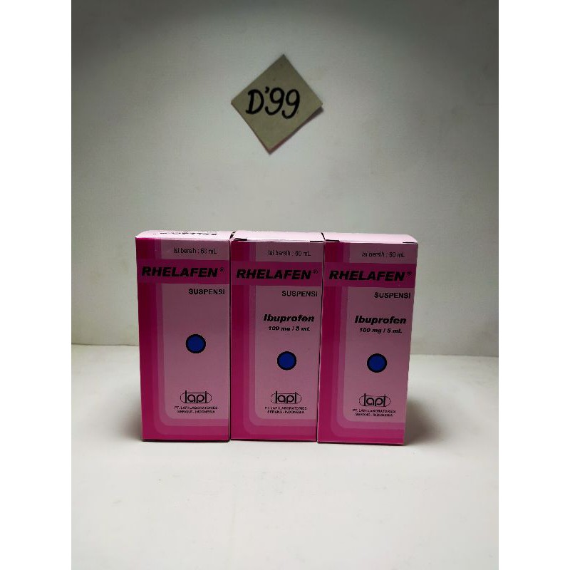 Rhelafen syr 60ml/Ibuprofen/pereda demam/komposisi sama dengan PRORIS