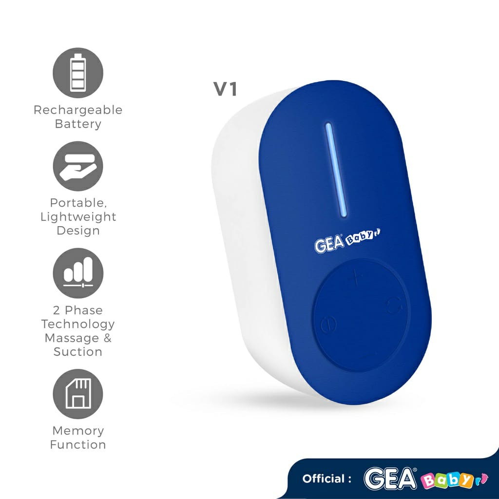 Gea Baby Cello V1 Rechargeable Breastpump - Pompa Asi