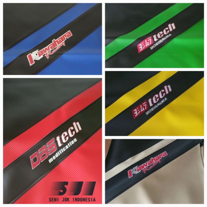 Kulit /sarung jok motor SMTECH Bahan Tebal big dot 2 WARNA uk. 46x85 cm
