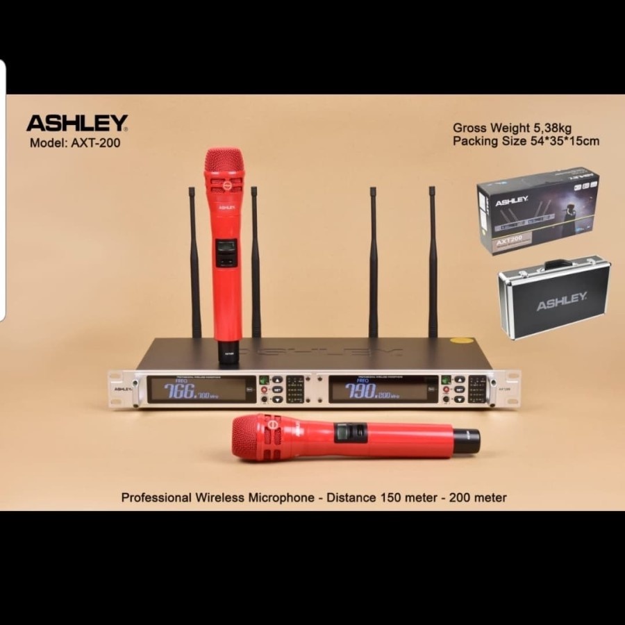 Mic Wireless ASHLEY AXT 200 / AXT200 (ORIGINAL)