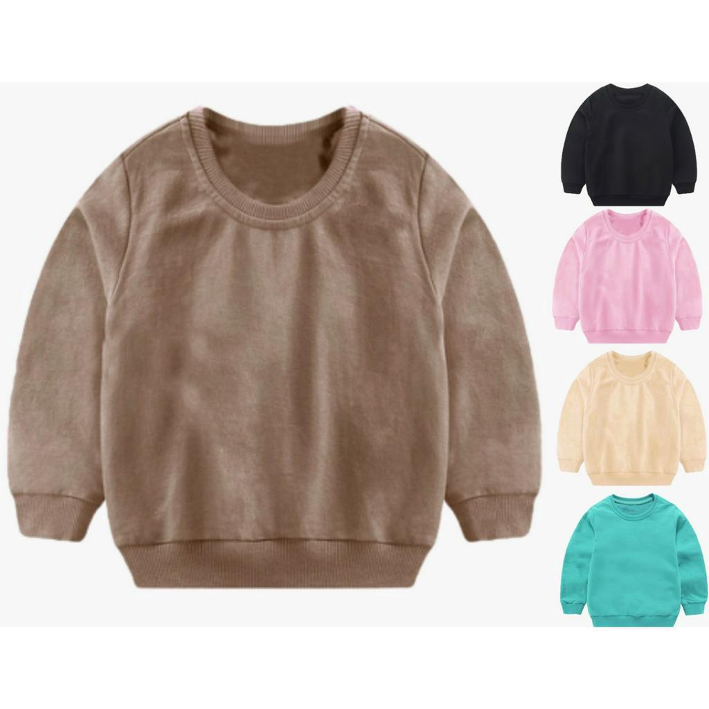 Lumiere.IDN Sweater Polos Anak Laki Laki & Perempuan | Sweater Oblong Anak | Sweater Crewneck Anak P