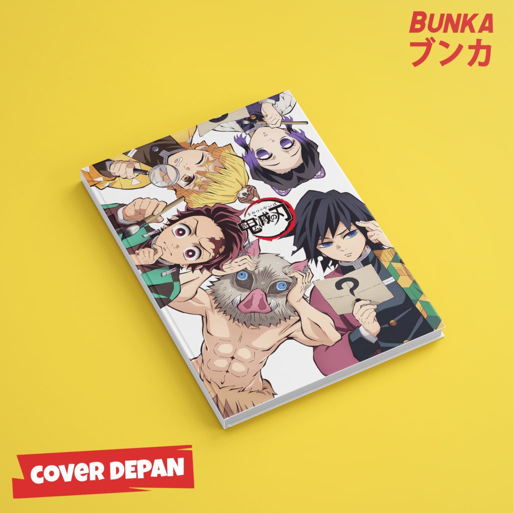 

Notebook Anime Kimetsu no Yaiba Detective Hardcover A5 Buku Tulis Catatan Notes Agenda Planner