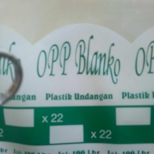Plastik Undangan 17 X 22