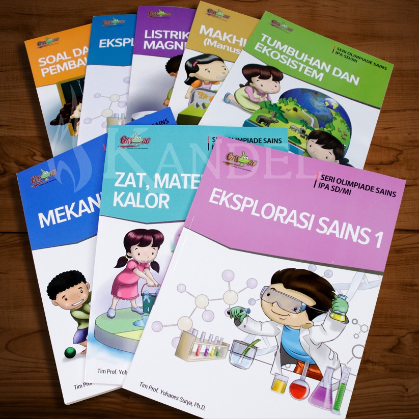 8 Buku Seri Olimpiade IPA SD by Tim Prof. Yohanes Surya