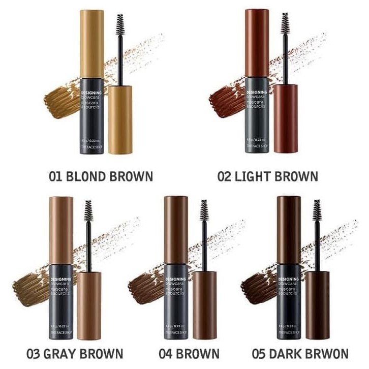 Jual Ori The Face Shop Designing Brow Cara Mascara Alis Korea - Brown