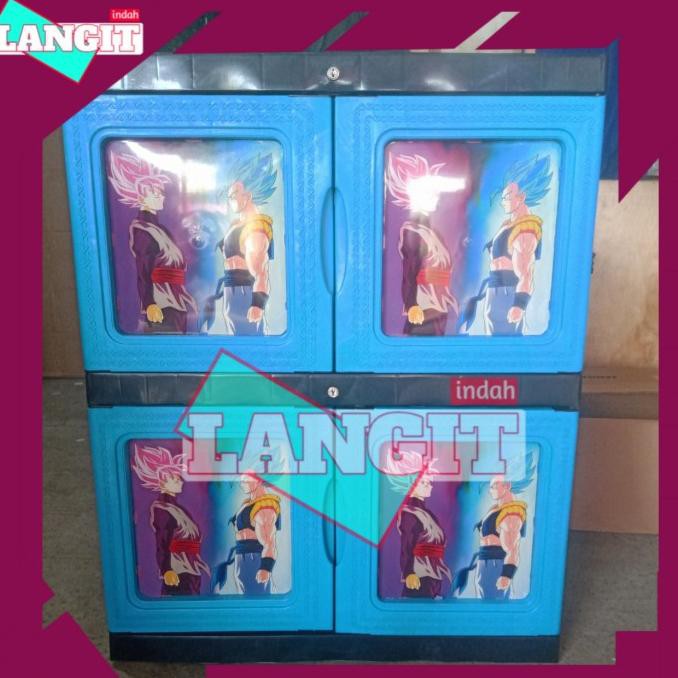 Lemari Plastik 2 Susun Diamond || Karakter Dragon Ball