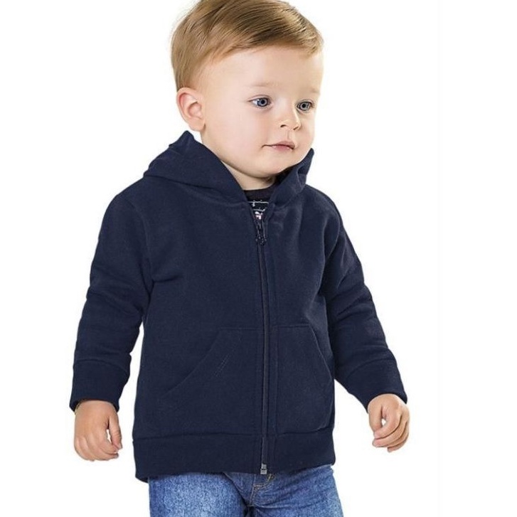 Jaket Anak Laki Laki Usia 5 Bulan Sampai 6 Tahun Sweater Hoodie Anak Polos Bahan Fleece