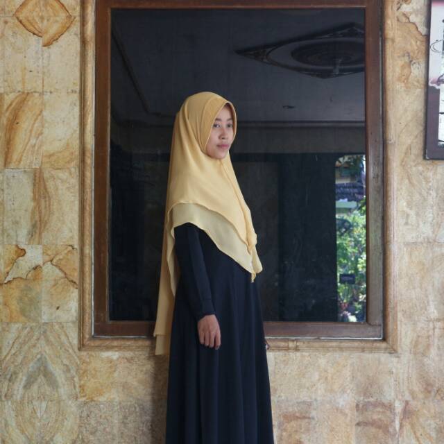 Khimar 2 layer / khimar ceruty / jilbab branded