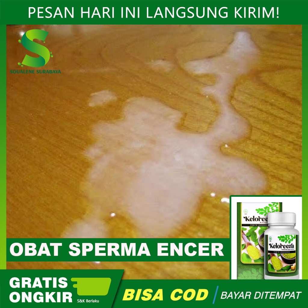 Obat Sperma Encer - Pengental Sperma Encer - Perbanyak Sperma - Penyubur Sperma - Keloreena Ekstrak 
